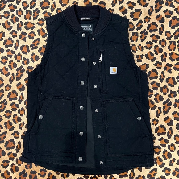 Carhartt Jackets & Blazers - Carhartt Black Quilted Work Vest